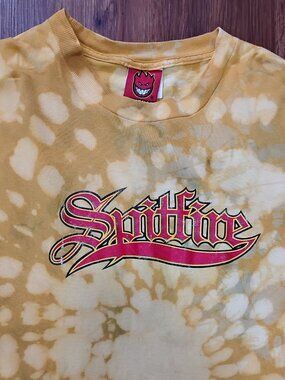 Vintage Spitfire Skateboarding Reverse Dye T-Shirt Distressed